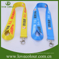 Lanyard de poliéster moda FLUO amarelo para o presente da promoção